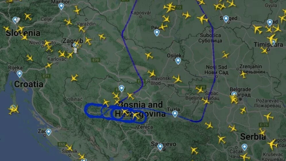 POSLALI PORUKU DODIKU Nebom iznad BiH letjeli su borbeni avioni F-16 američkih zračnih snaga