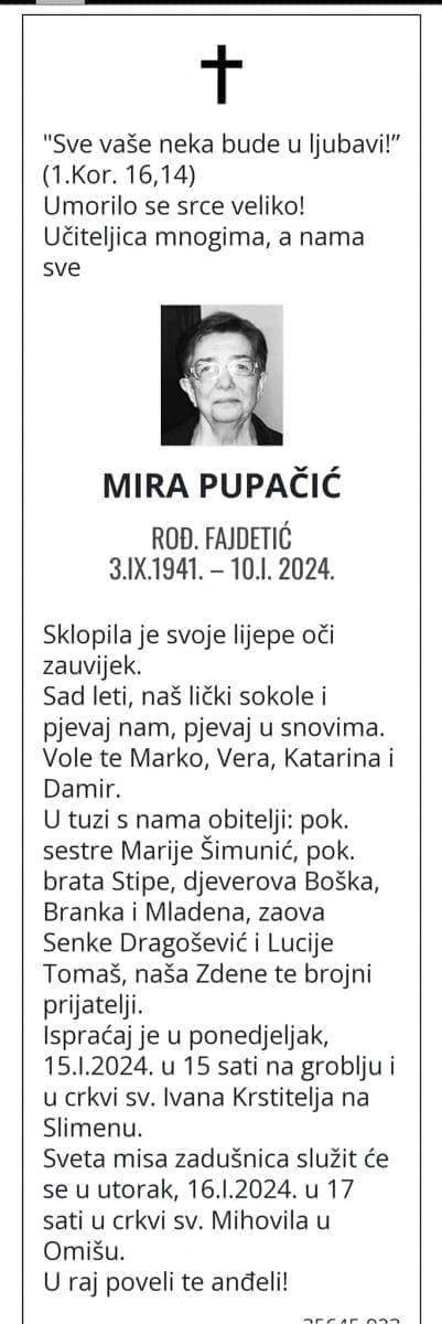 Mira Pupacic  uciteljica