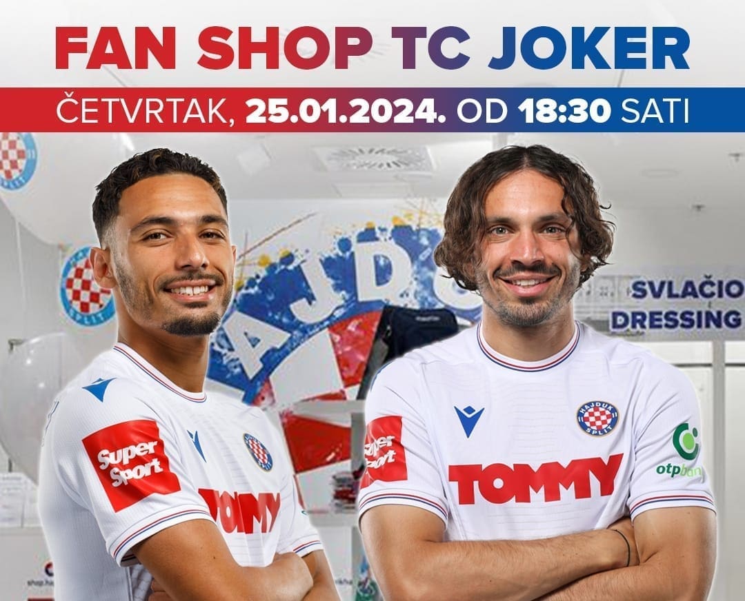 Hajdukovi navijači će biti oduševljeni: Evo što će se sutra dogoditi u splitskom Fan shopu