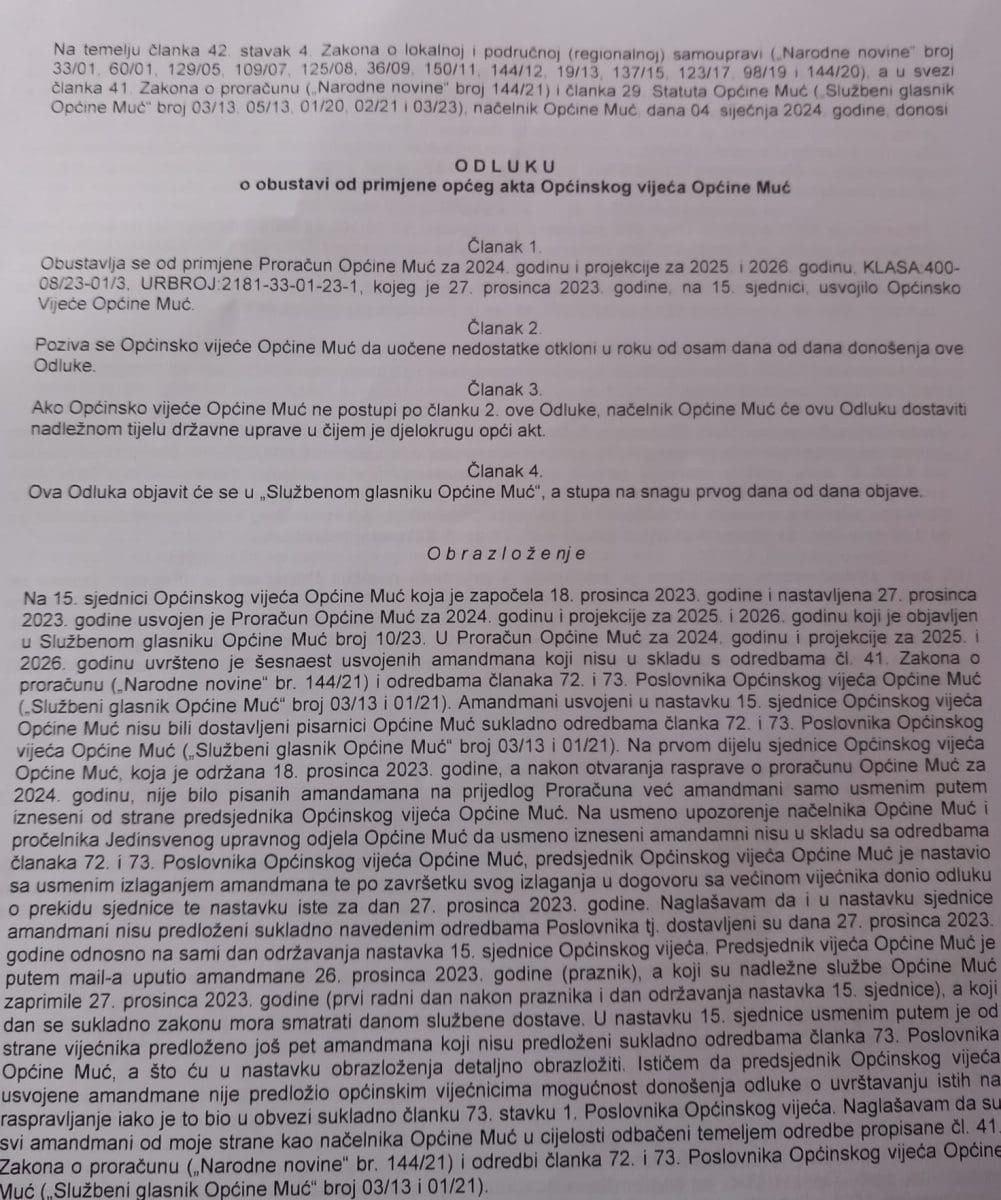 muc proracun vansnage