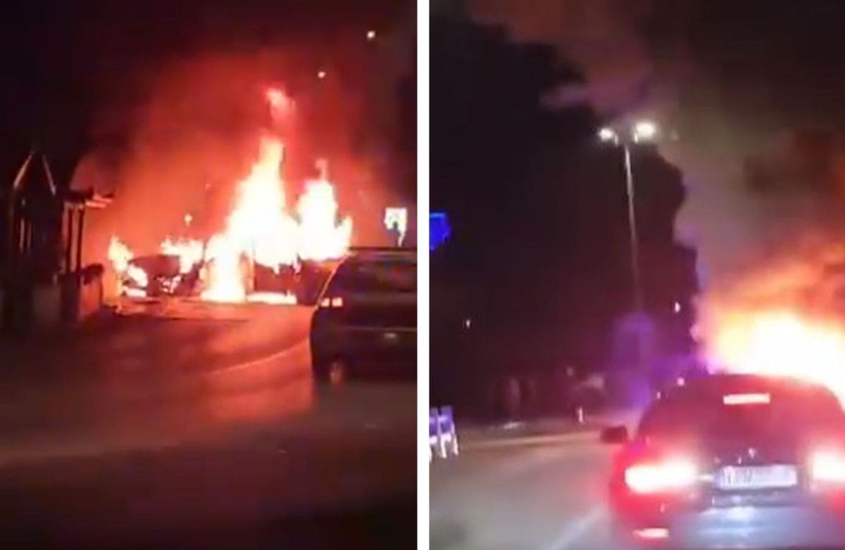 Audi i Mercedes se zapalili prilikom sudara u Hercegovini