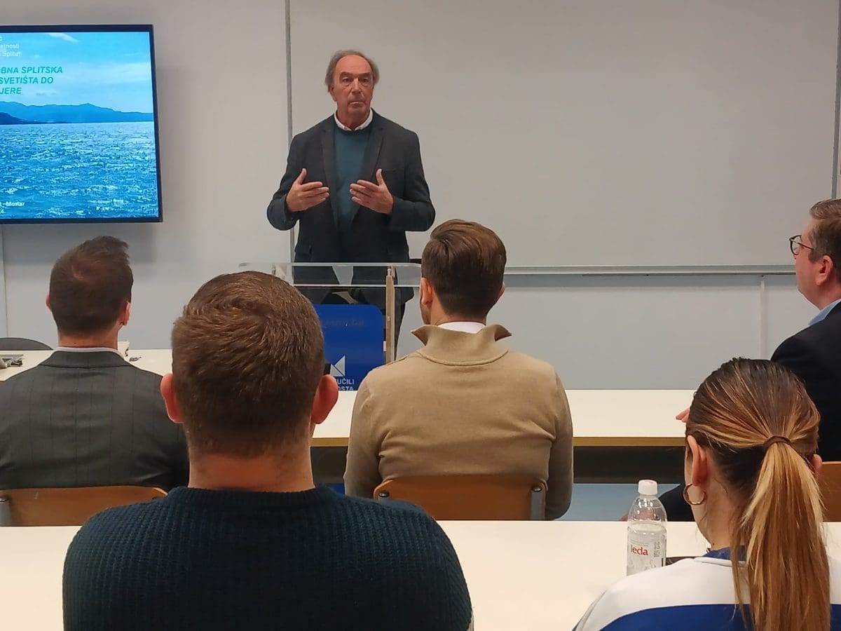 Josip Belamarić mostarskim studentima održao predavanje o "splitskoj gori Marjan"