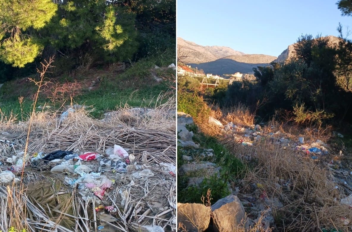 Ovako trenutno izgleda potok Rokalovo koji se nalazi istočno od Karepovca: "Količina smeća i plastike u potoku je sve veća"