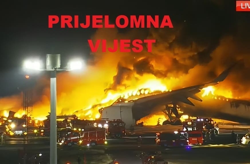 DRAMA NA AERODROMU Gori avion u Japanu! Evakuirano 379 osoba, ima nestalih