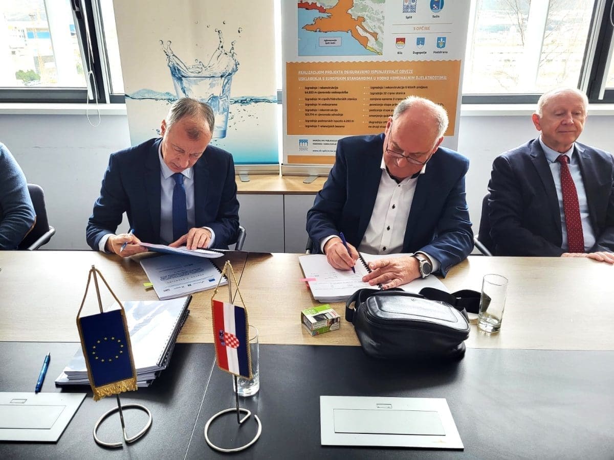 Miroslav Deli direkot ViK a Split i Ljubomir Bo ikovi direktor ELMAP 2 