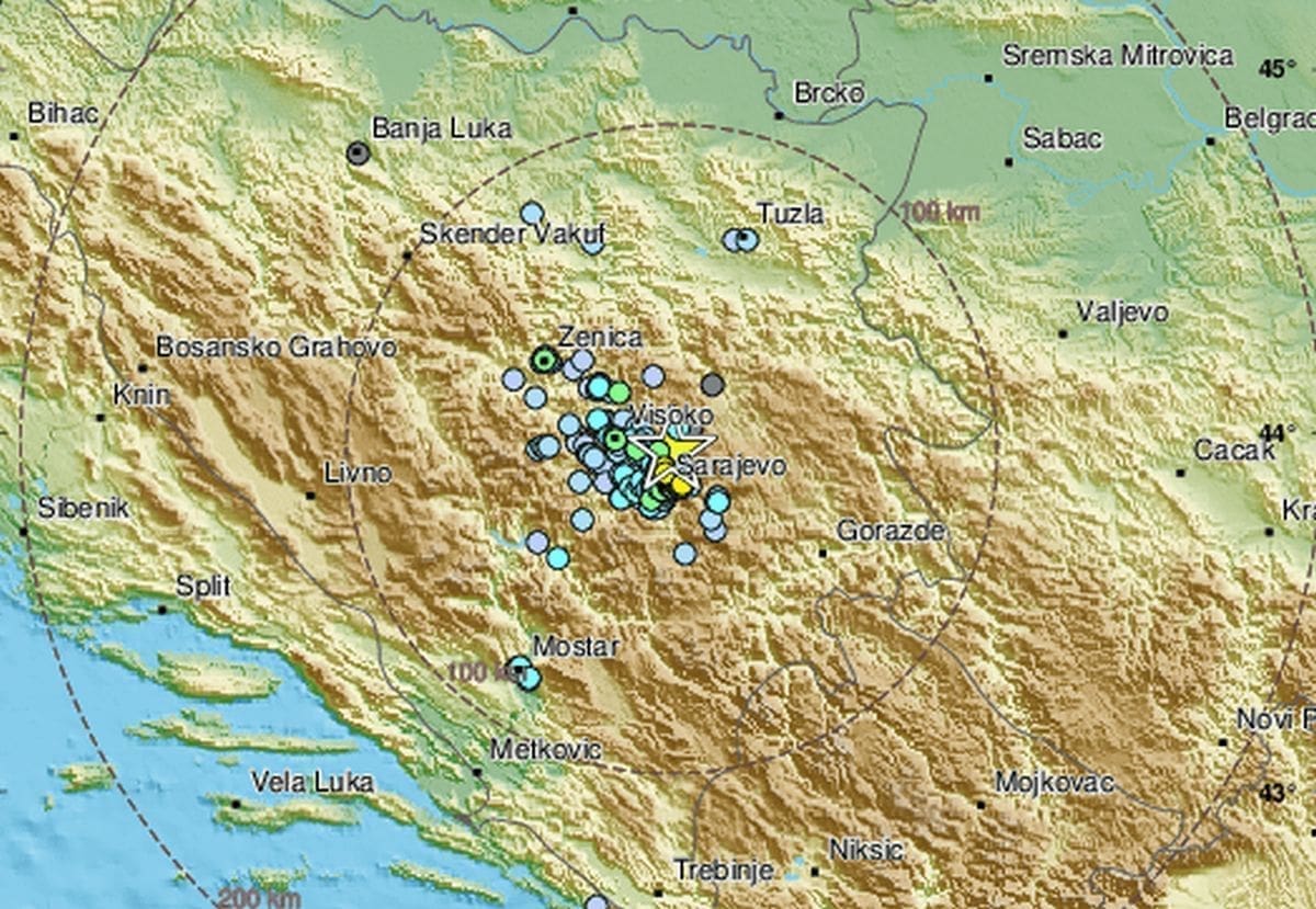 Jak potres u BiH. EMSC: 4 stupnja po Rihteru
