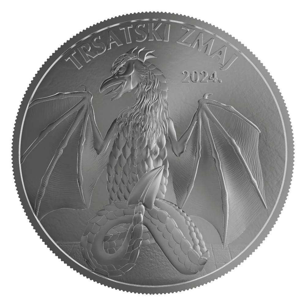 Srebrnjak Trsatski zmaj 1 unca