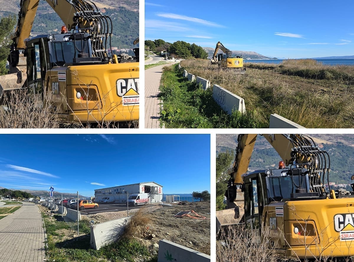 VIDEO Bageri napreduju na Žnjanu, danas se krčila šikara prema poznatoj plaži