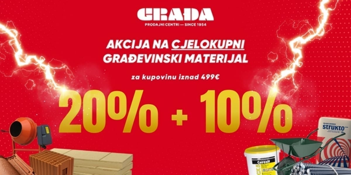 S Građinim popustima do novog građevinskog booma!
