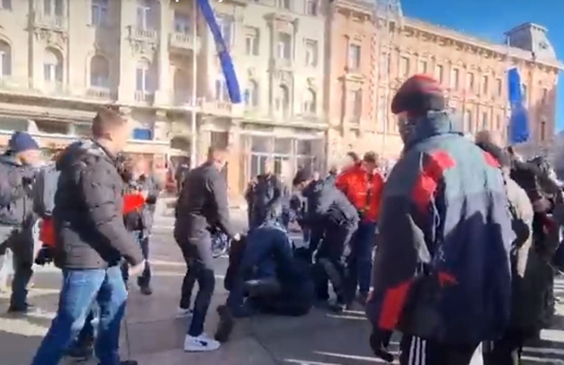 (VIDEO) IZBILA TUČNJAVA U Zagrebu se potukli klečavci i protuprosvjednici, intervenirala policija