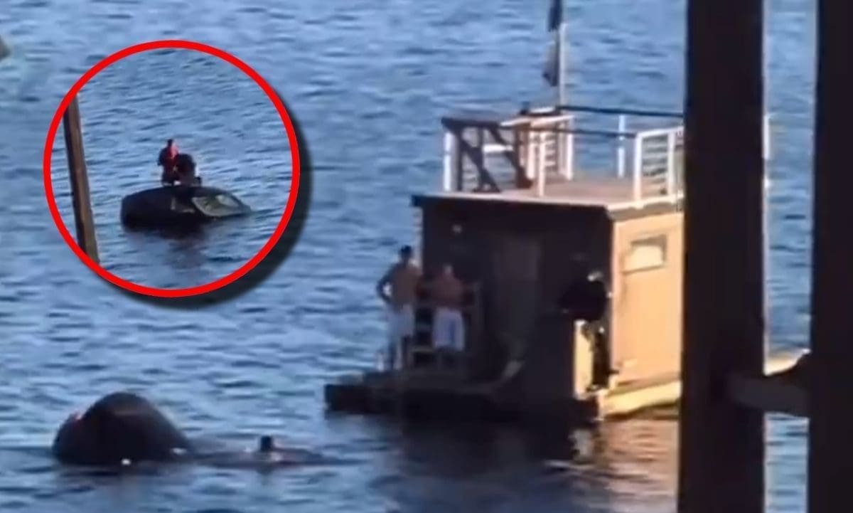 NEOBIČNA AKCIJA SPAŠAVANJA Plutajuća sauna priskočila u pomoć autu koji je završio u moru