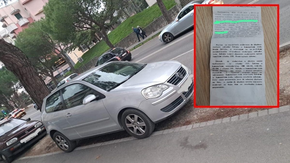 'GRADE SE ZGRADE, A NIGDJE NEMA PARKINGA' Splićani dobivaju upozorenja za kazne od 260 eura