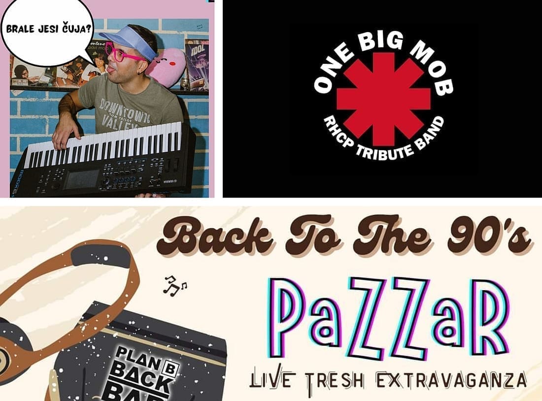 VIKEND PUN GLAZBENIH UZBUĐENJA U BACK BARU PLAN B: One Big Mob - RHCP Tribute i live treš extravaganzom s PaZZar Projectom