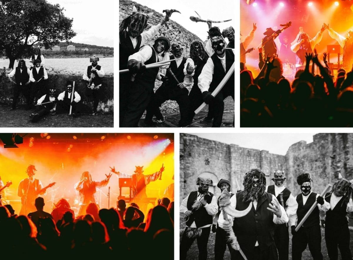 ČAKAVŠTINA I METAL, IDEALNA KOMBINACIJA Ovaj hrvatski bend na pozornici koristi pseudonime i maske, a započeli su kao šala: "Za sada smo prvi i jedini Ča-Metal bend"