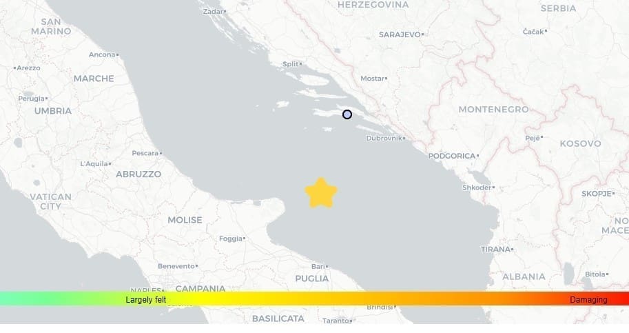 Novi potres: Prve procjene govorile o Jadranu, EMSC premjestio epicentar u srednju Italiju