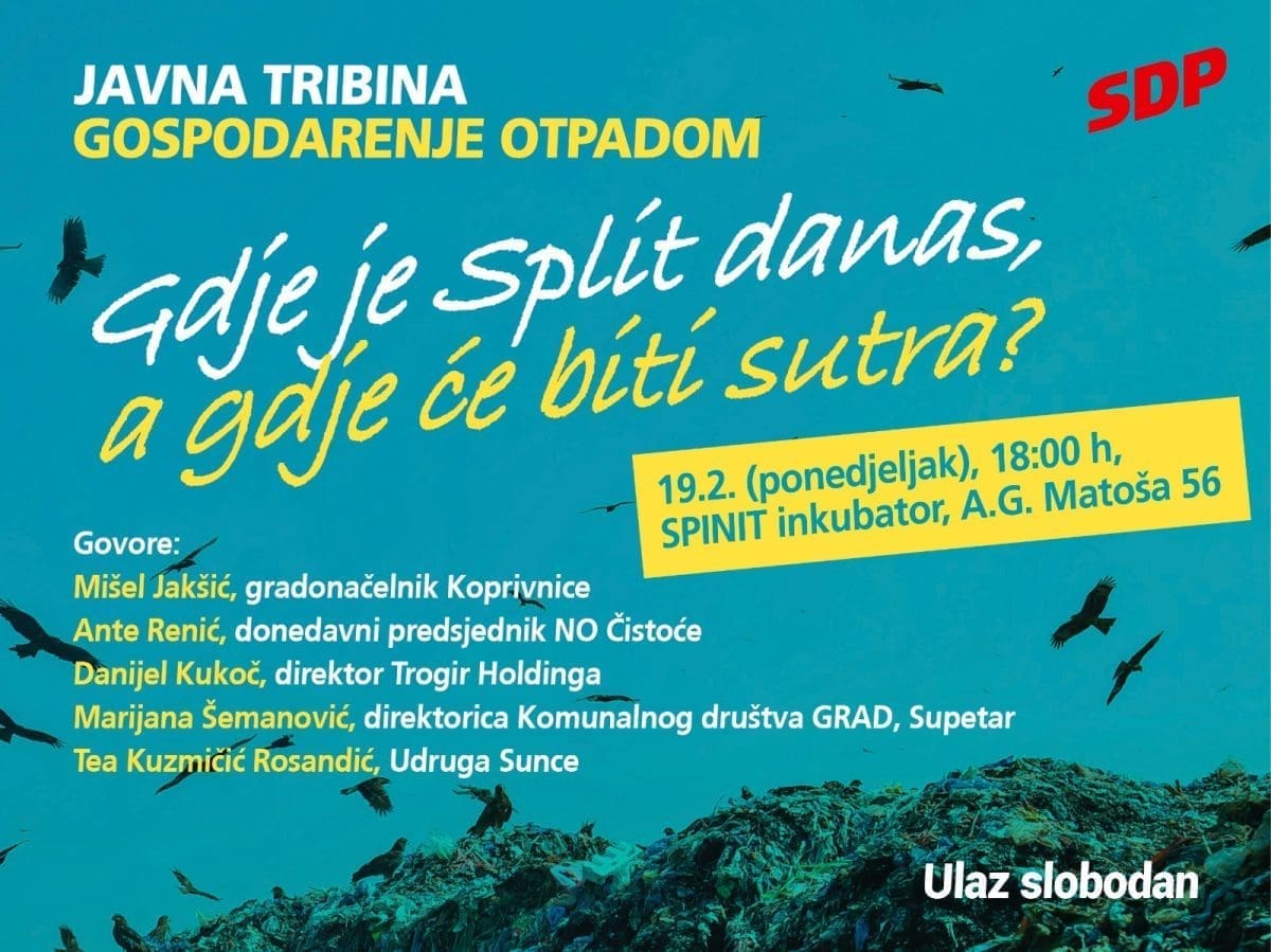 Javna tribina u organizaciji splitskog SDP-a: „Gdje je Split danas, a gdje će biti sutra?“