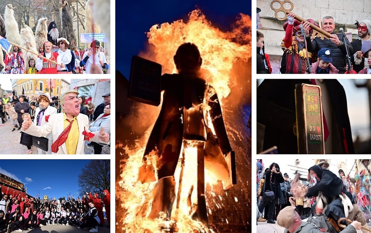 SINJSKI KRNJE JE TURUDIĆ, ZAVRŠIO NA LOMAČI! Sinjane posjetio i Trump, prizori s ulica i trgova su urnebesni