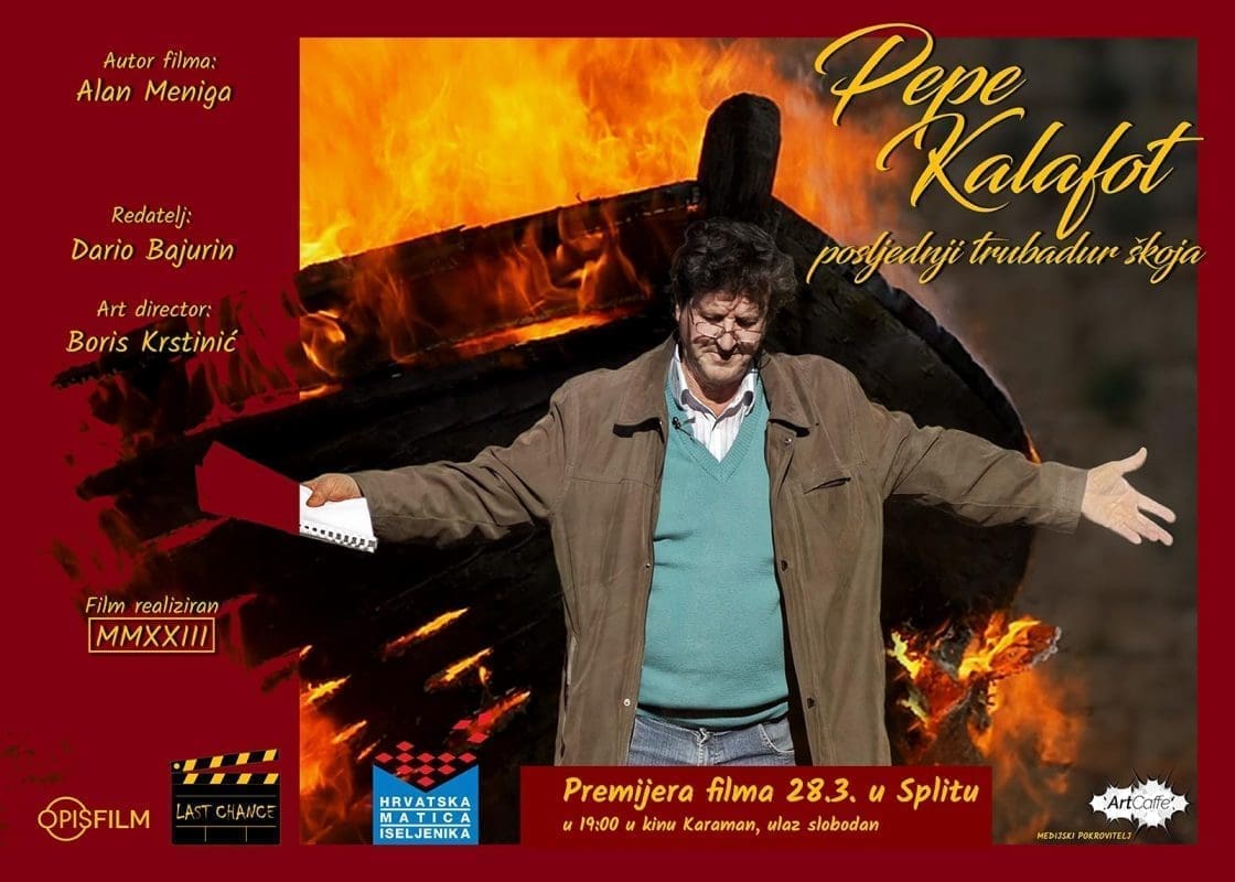 Uskoro u Splitu premijera dokumentarnog filma o legendarnom pjesniku iz Komiže