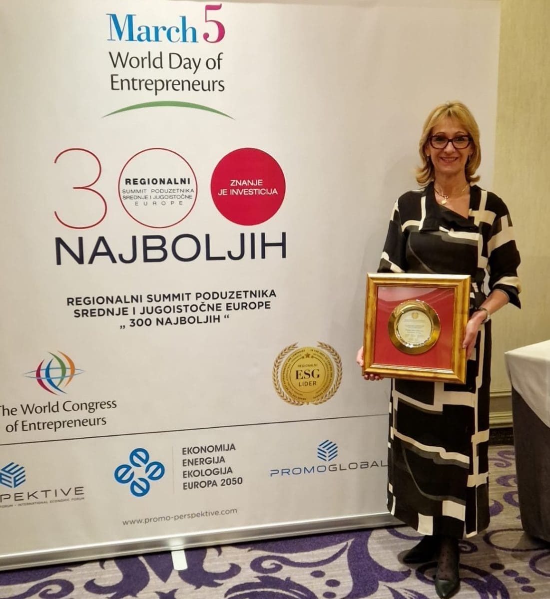 Merica Pletikosi s nagradom