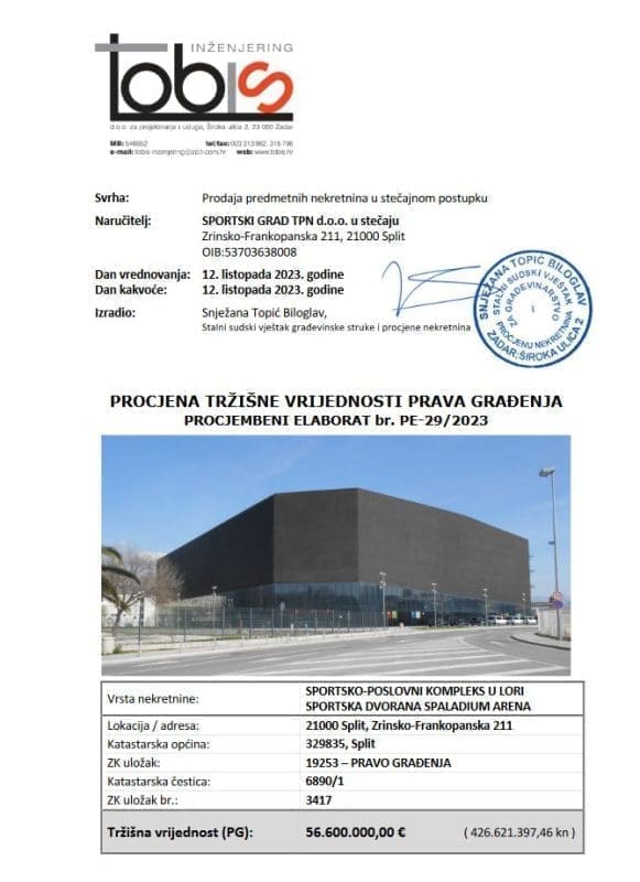 Procjena zgrade Arene