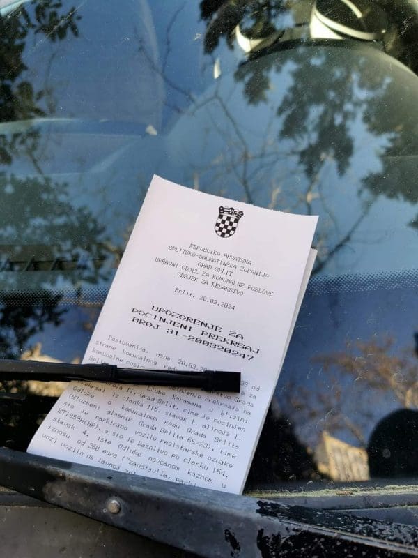 karamanova kazna parking  2 