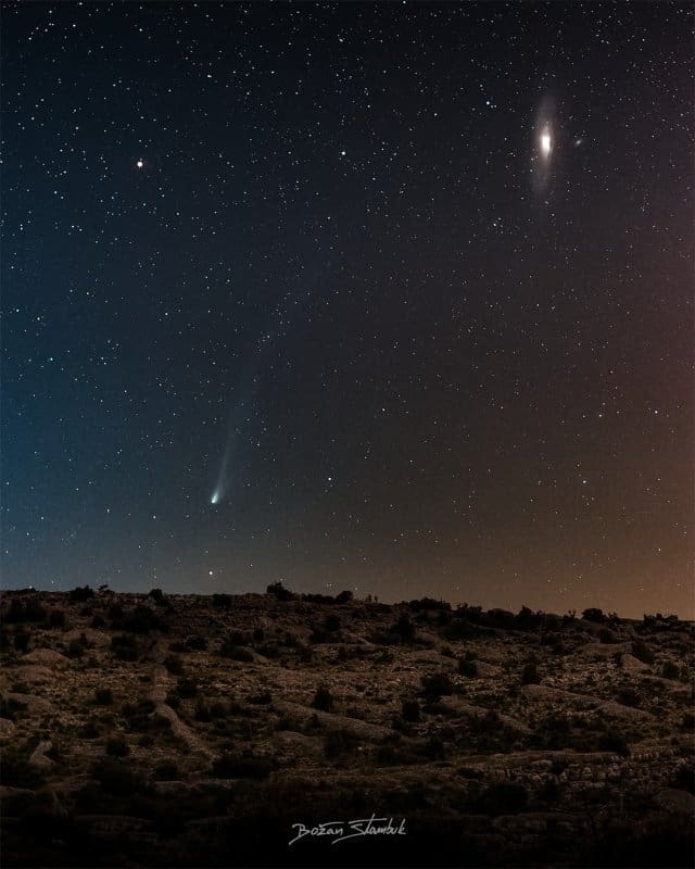 komet 2P Pons Brook andromeda