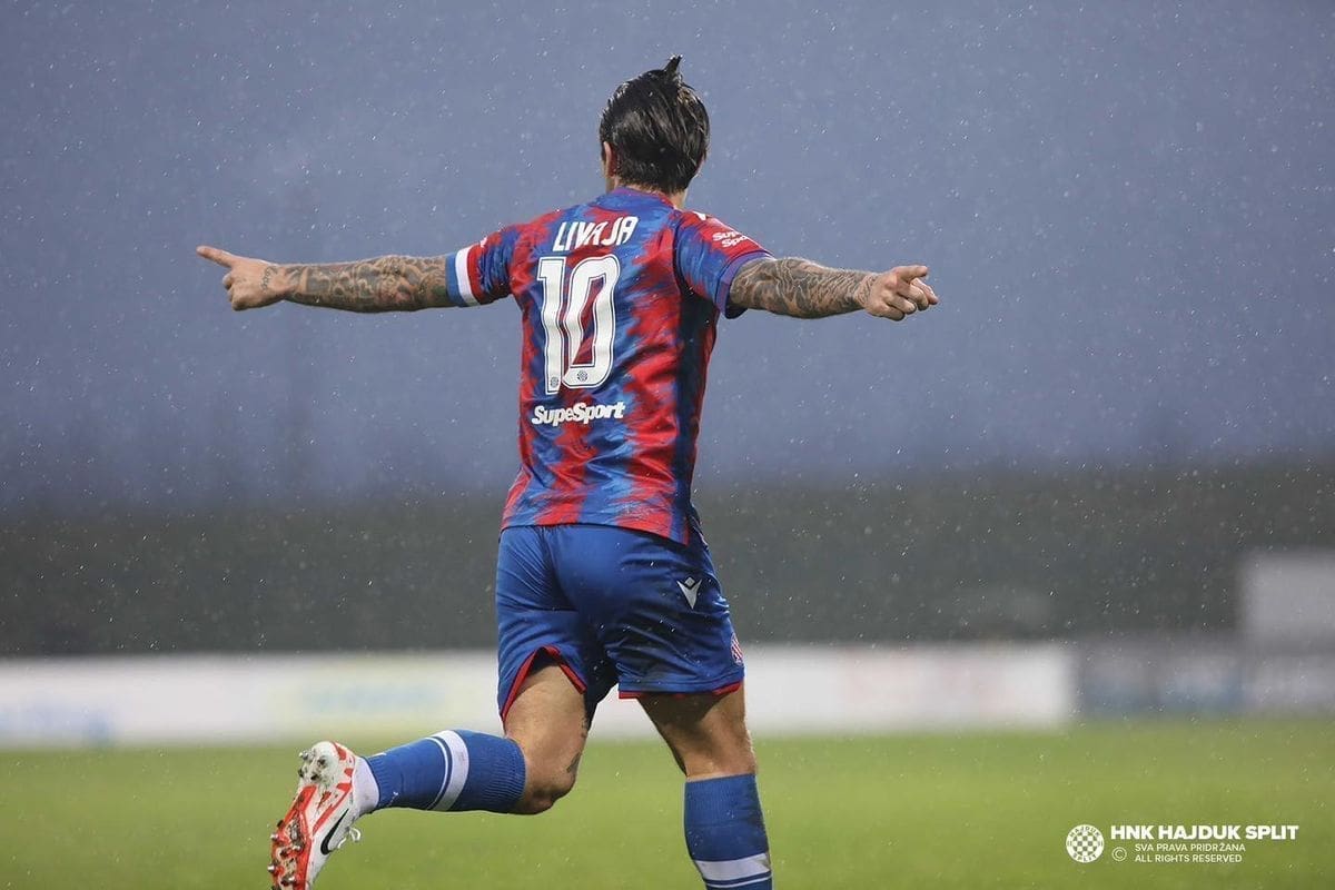 GORICA – HAJDUK 0-3: Splićani na poluvrijeme odlaze s tri gola prednosti, Benrahou asistirao pa zabio