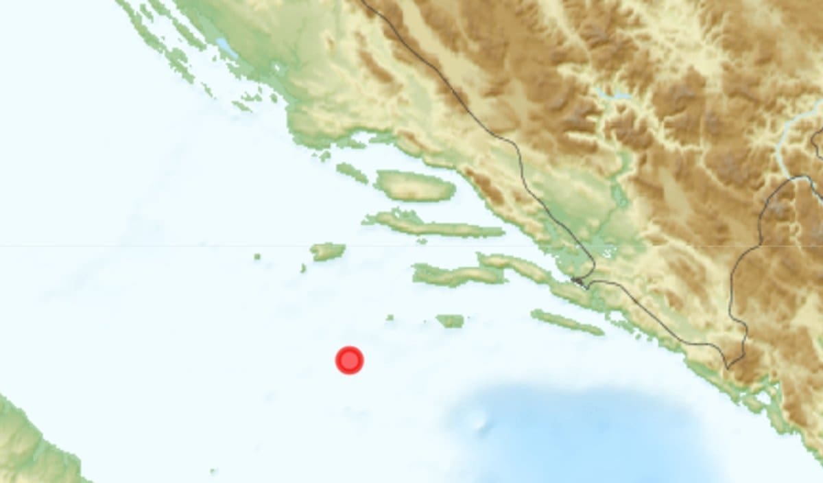 POTRES U JADRANSKOM MORU Najviše su ga osjetili stanovnici jednog dalmatinskog otoka