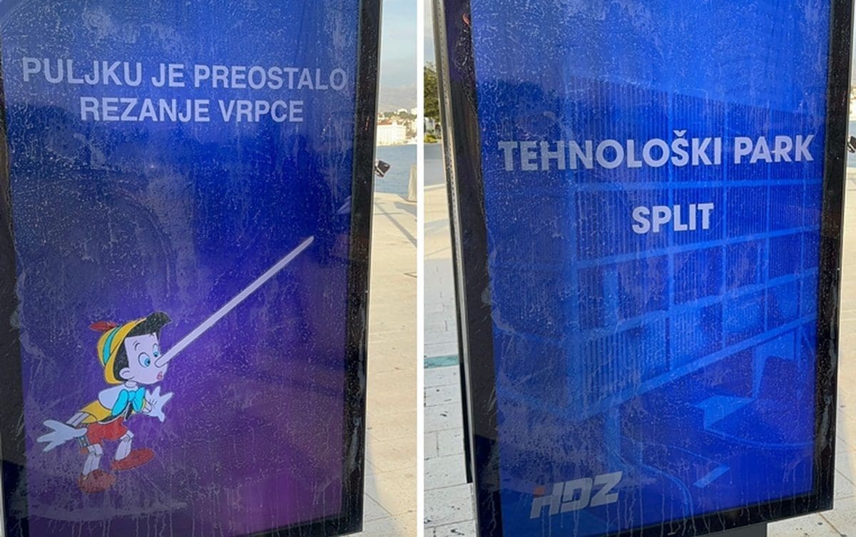 HDZ nastavlja sprdati Centar Ivice Puljka. Pogledajte što je sada osvanulo u Splitu