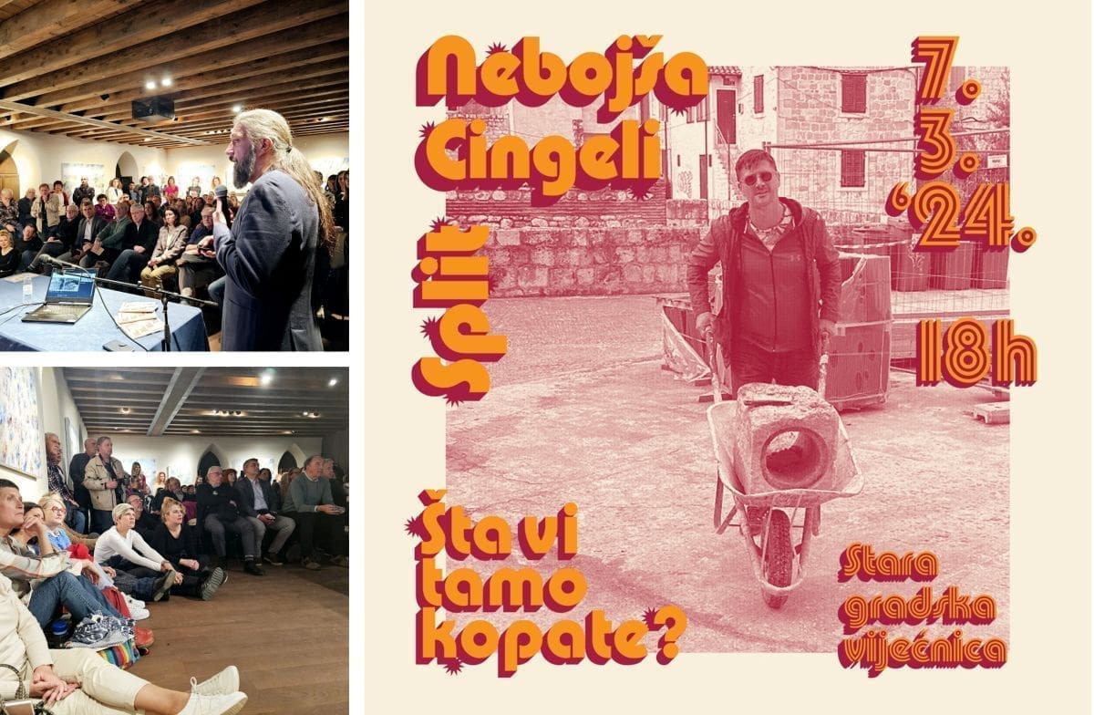 NEVIĐENI INTERES ZA CIKLUS PREDAVANJA POD NAZIVOM "ŠTA VI TAMO KOPATE?" Nastavak donosi senzacionalne rezultate arheoloških istraživanja u samoj jezgri Splita!