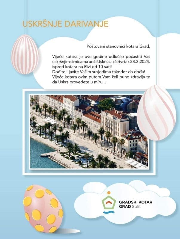 uskrsnje darivanje gk split