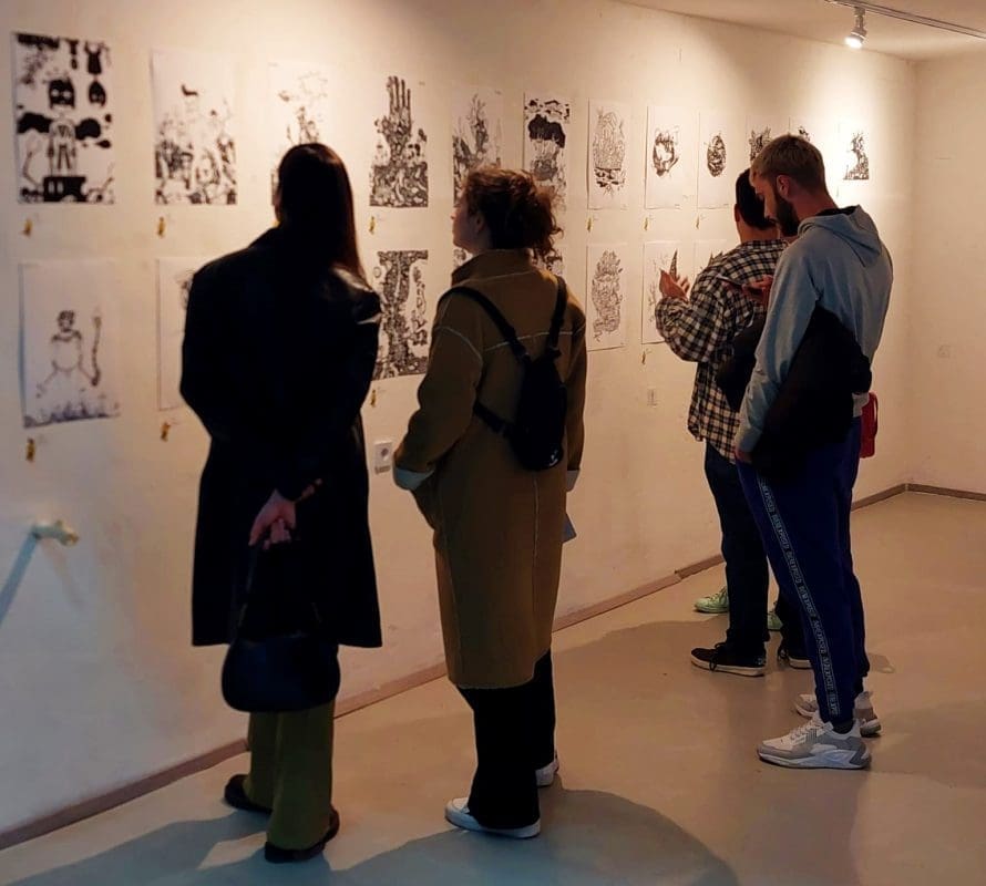 Izlo  be u Galeriji kluba Kocka