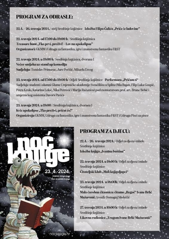 Noc knjige Sred GKMM