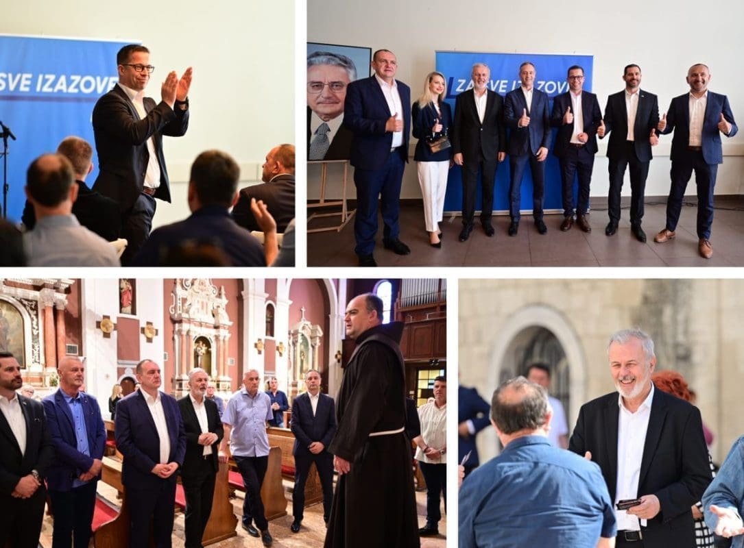 Veliki skup HDZ-a u Sinju. Članovi stranke družili su se s građanima, a bili su i u Svetištu Gospe Sinjske na zajedničkoj molitvi