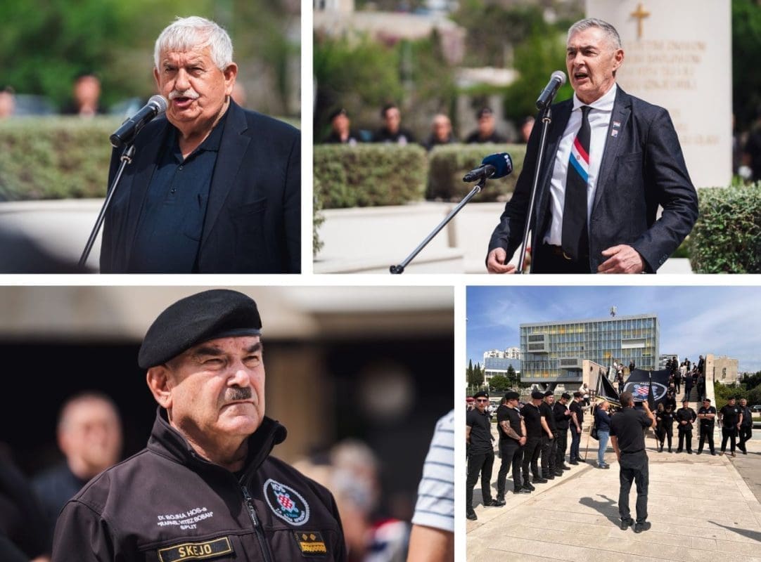 SPLITOM 3 SE ORIO POZNATI HOS-ov POKLIČ Obljetnica IX. bojne HOS-a okupila mnoštvo Splićana, veterana i gostiju, Marko Skejo poručio prisutnima: "Birajte između...'"