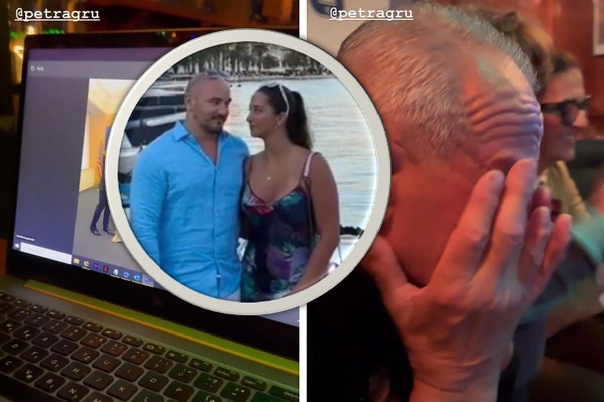 SREĆA I VELIKE EMOCIJE U OBITELJI GRUICA Domar Špiro nije mogao zaustaviti suze, dirnulo ga je ono što je ugledao na laptopu