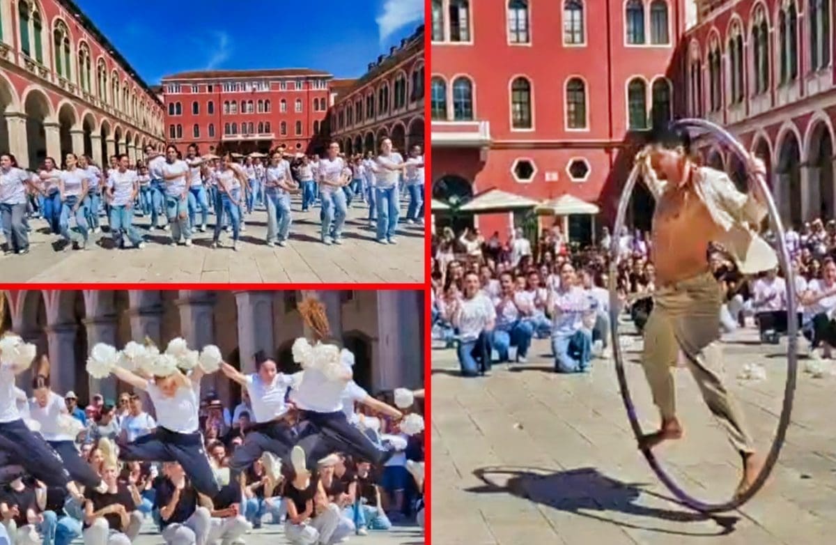 VIŠE OD 250 SPLIĆANKI PLESALO JE ZA BABY LASAGNU Akrobatski spektakl ostavio je sve bez daha, poseban je bio jedan detalj