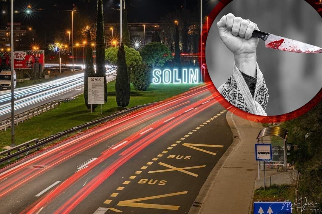UŽAS U SOLINU Pijani muškarac (50) želio nožem u vrat ubosti poznanika, uspio ga obosti u rame i prijetiti mu smrću