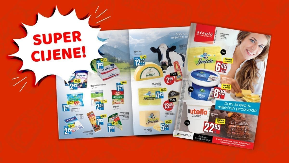 NOVI KATALOG DISKONTA STANIĆ Dani sireva i mliječnih proizvoda