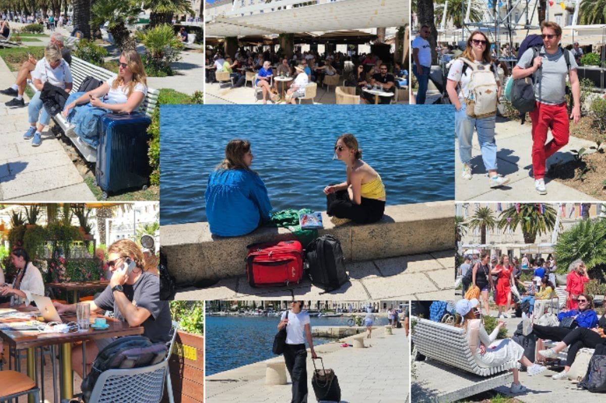 TURISTI S KOFERIMA 'OKUPIRALI' SPLIT Omladina se spremila kao da će partijati na Ultri