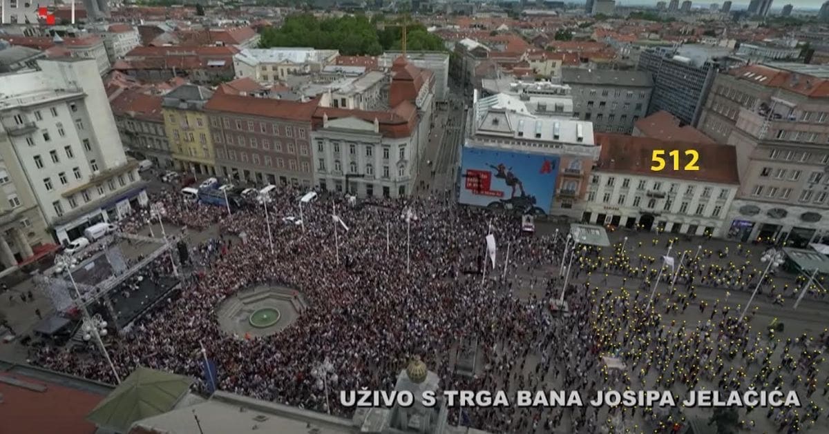 Evo koliko je ljudi jučer dočekalo Baby Lasagnu na Trgu bana Jelačića