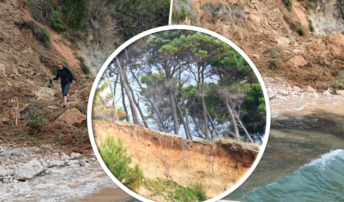 JOŠ JEDAN ODRON KAMENJA I ZEMLJE NA SPLITSKOJ ŠETNICI Opasnost vreba na pješake, ali i radnike