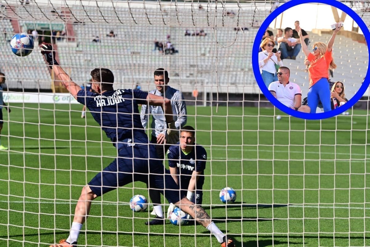 Dok se Borna Buljan na terenu zagrijava, svu pažnju na tribinama odnijela je - njegova majka