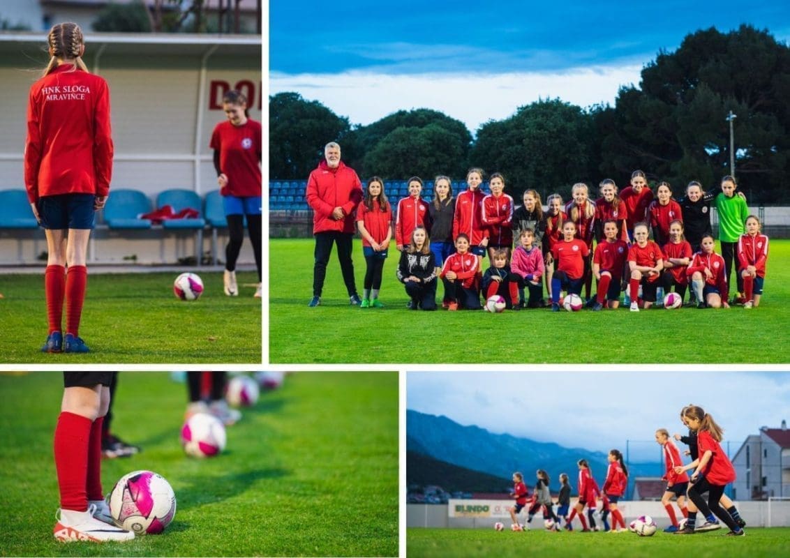 NOGOMETNA LUDNICA VLADA U MRAVINCIMA Marljive nogomotašice NK Sloge ne propuštaju niti jedan trening