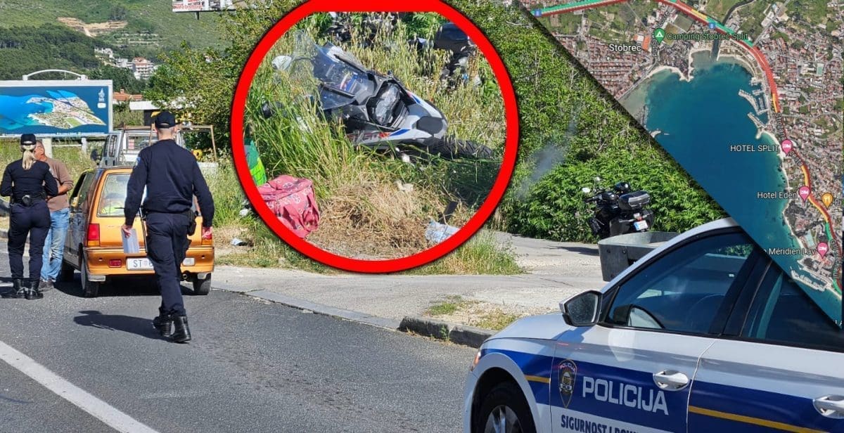 SUDAR AUTA I MOTORA NA IZLAZU IZ SPLITA Dvije osobe hitno prebačene u KBC Split