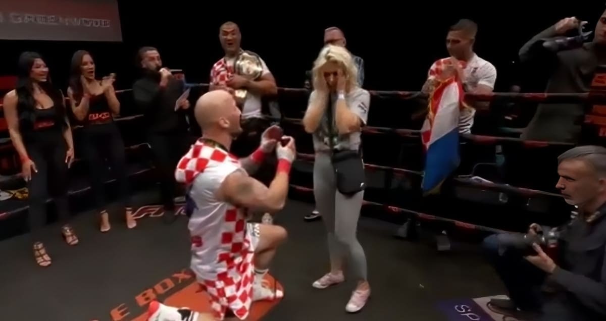 Hrvatski borac brutalnim nokautom postao svjetski prvak pa zaprosio djevojku