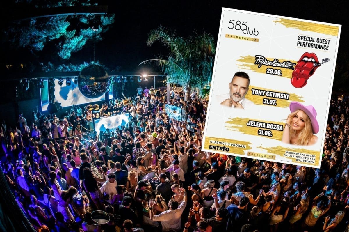 POPULARNI BRAČKI KLUB OTVARA VRATA Jelena Rozga, Prljavo kazalište i Tony Cetinski – vrijeme je za još jedno glazbeno putovanje u 585 Clubu