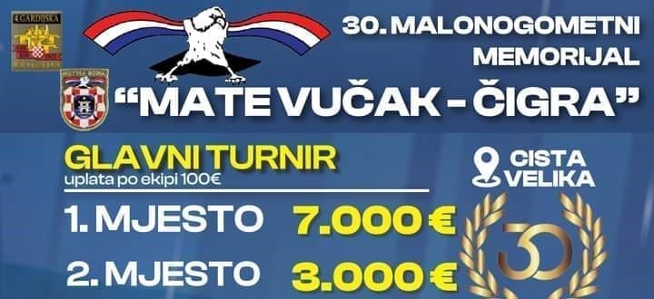 Spektakl koji se ne propušta: Na 30. Malonogometni memorijal Mate Vučak Čigra u Cisti nastupit će Prljavo kazalište