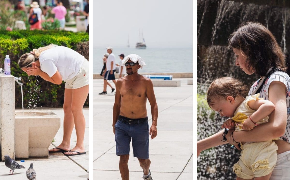 CIJELA DALMACIJA JE NA TRENUTAK STALA, ALI CENTAR SPLITA NIJE Pogledajte kako se tražio spas od vrućina