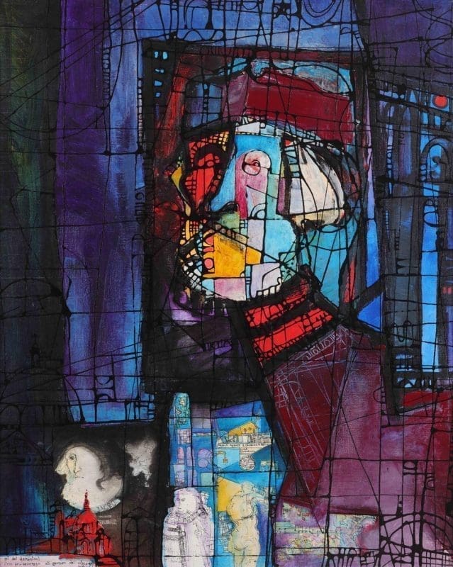 Dijalog s Tintorettom 100x80 1978 akril na pl